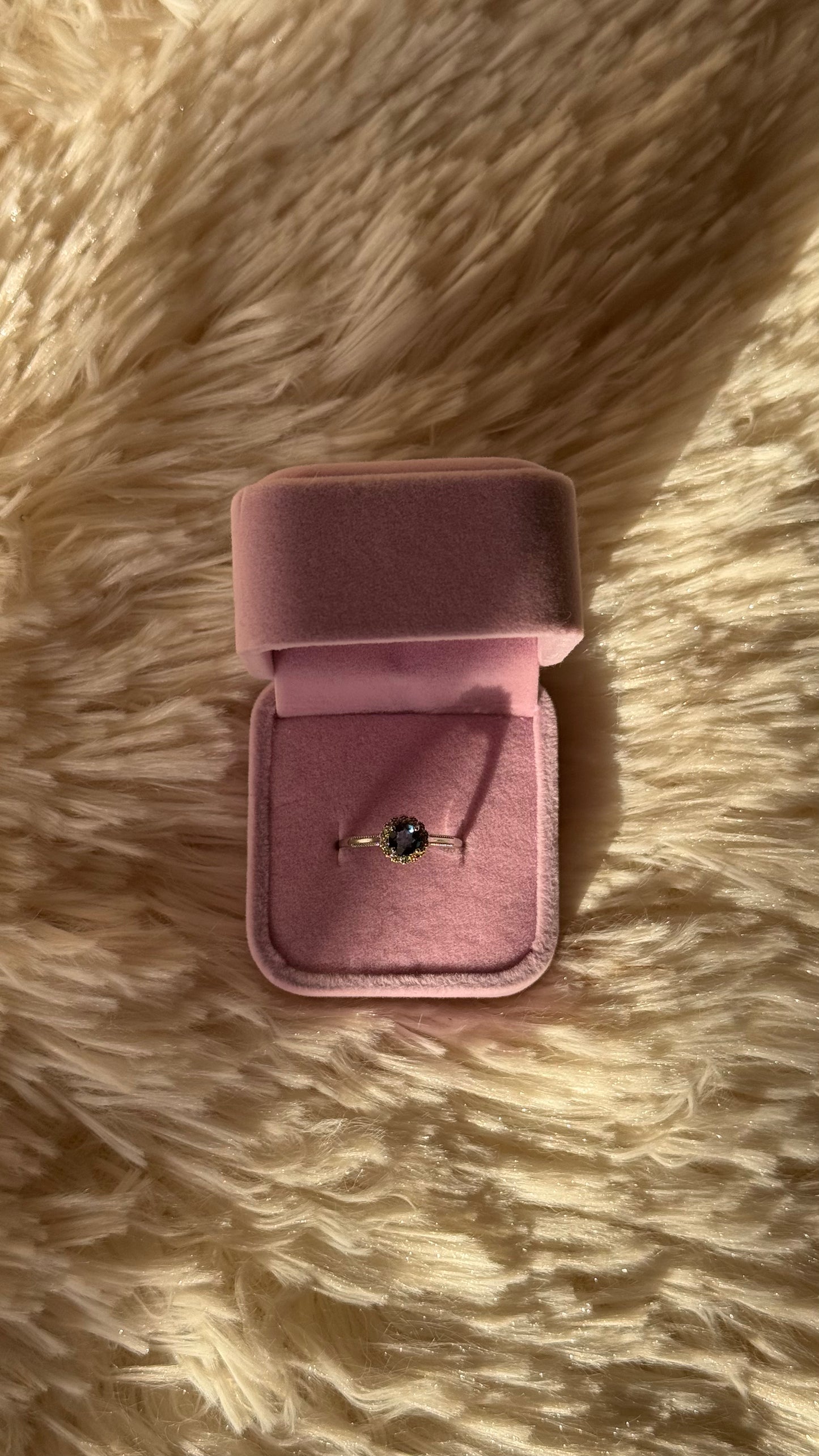Anello in Topazio Blu