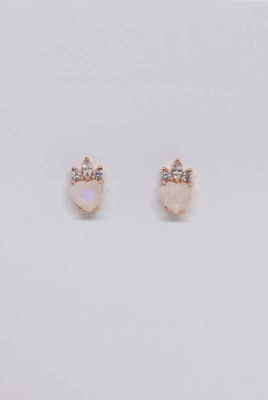 ORECCHINI CUORE LABRADORITE BIANCA